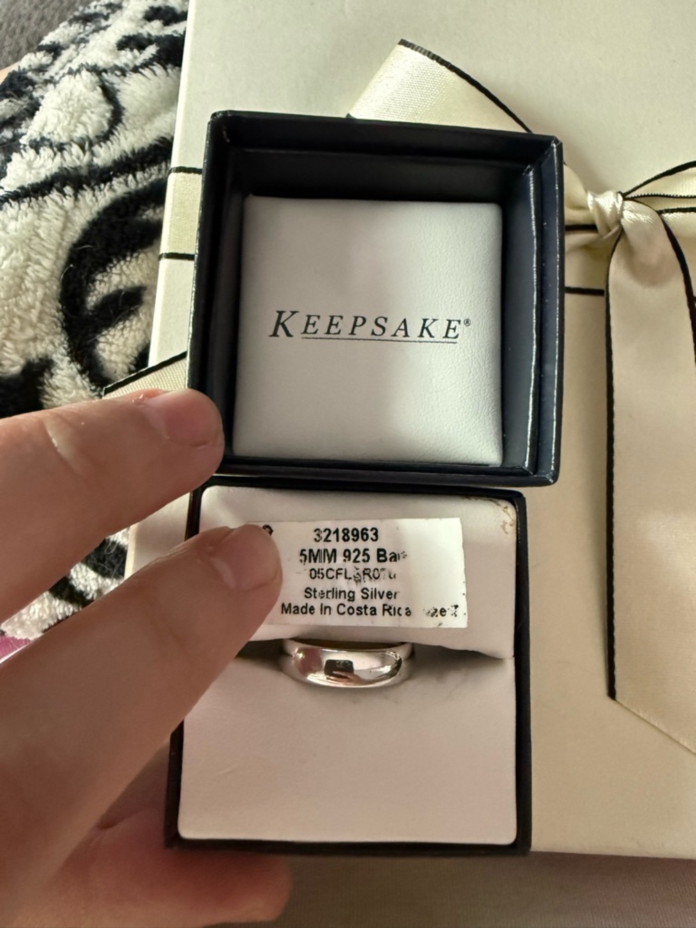KEEPSAKE  Sterling Silver Band Ring - Silver